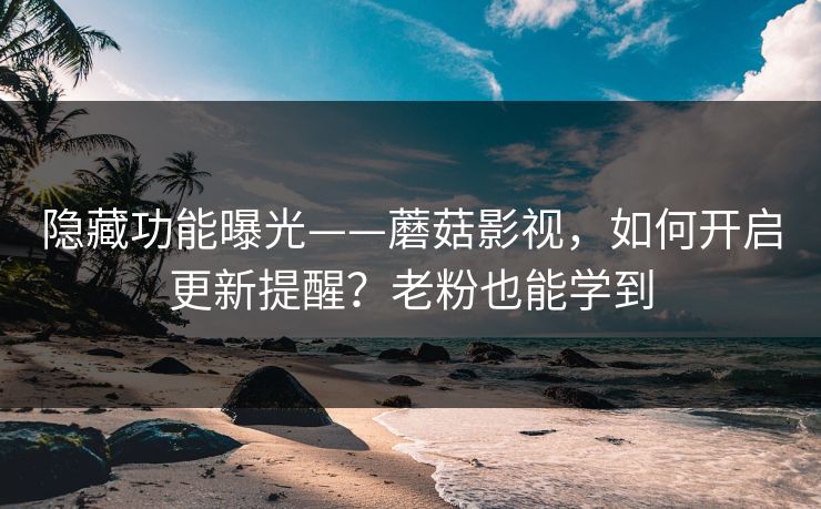隐藏功能曝光——蘑菇影视，如何开启更新提醒？老粉也能学到